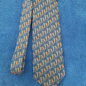 Brooks Brothers Silk Golf Necktie~Made in USA